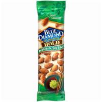 Blue Diamond Almonds Bold Wasabi & Soy Sauce 1.5oz · Premium quality almonds covered in wasabi and soy sauce flavorings to deliver a bold kick.