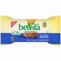 BelVita Blueberry Breakfast Biscuits 1.76oz · Four lightly sweetened crunchy biscuits with bits of blueberry.