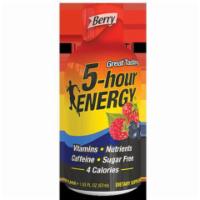 5-Hour Energy Berry 1.93oz · Srawberry Watermelon-flavored energy shot that contains a blend of vitamins, nutrients and c...