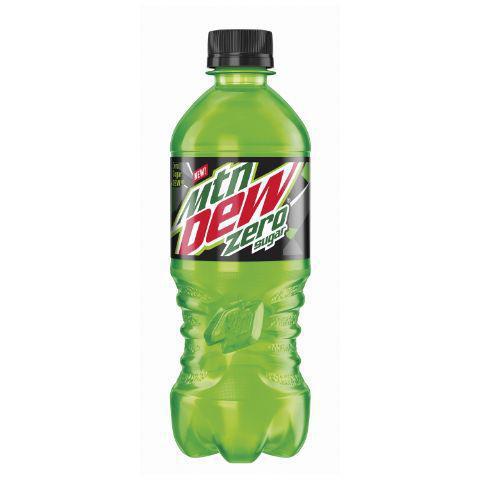Mountain Dew Zero Sugar 20oz · MTN DEW® ZERO SUGAR gives you the bold taste and exhilarating charge of your favorite original MTN DEW® but with none of the sugar