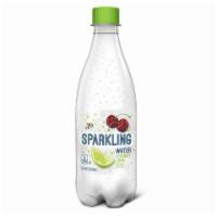7-Select Sparkling Cherry Lime Water 16.9oz · Enjoy a fizzy beverage without the guilt of added calories. This flavored sparkling water co...