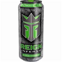 Reign Inferno Jalapeno Strawberry 16oz · Introducing Reign Inferno, a new thermogenic fuel that burns calories & accelerates metaboli...