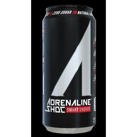 Adrenaline Shoc Shock Wave 16oz · High performance natural energy blend of green coffee beans, yerba mate, coffee fruit extract and guarana as well as naturally sourced electrolytes from ocean minerals and 9 essential aminos, including BCAAs, to help with recovery
