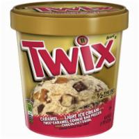 Twix Ice Cream Pint · The only thing better than indulging in your favorite Twix candy bar...is indulging in it as...