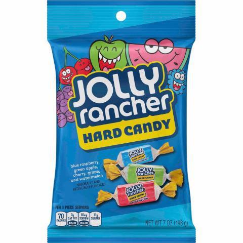 Jolly Rancher Original 7oz · An assortment of hard candy in green apple, cherry, watermelon, grape, and blue raspberry.