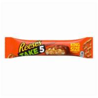 Take 5 King Size 2.25oz · Enjoy this king-sized combo of chocolate, peanuts, caramel, pretzels, and peanut butter, per...