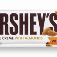 Hershey White Crème Almonds King Size 2.6oz · With HERSHEY’S White Crème with Almonds Candy Bars, we've taken candy bars with almonds to a...