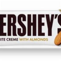 Hershey White Crème Almonds 1.45oz · With HERSHEY’S White Crème with Almonds Candy Bars, we've taken candy bars with almonds to a...