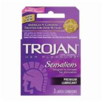 Trojan Her Pleasure Condom 3 Pack · Trojan Her Pleasure has a unique design - ribbed and contoured for extra enjoyment; stimulat...
