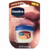 Vaseline Lip Therapy Cocoa Butter .25oz · Lips so chapped people can hear you smile? Treat your lips as well as you treat your skin an...