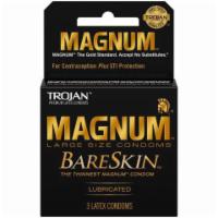 Trojan Magnum Bareskin 3 Pack · TROJAN™ MAGNUM BARESKIN™ Condom is the thinnest MAGNUM Condom with reservoir end for extra c...