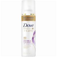 Dove Dry Shampoo 5oz · Refreshes hair between washes, instantly removing oil, while adding volume and fullness.