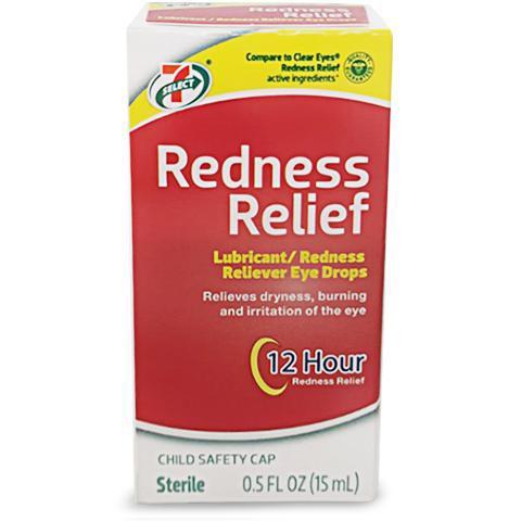 7-Select Red Eye Drops · For the temporary relief of burning and irritation due to dryness of the eyes, try 7-Select Redness Relief.