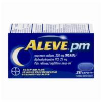 Aleve PM 20 Count · When daily activity's becoming harder to achieve, believe that you can relieve with Aleve! I...