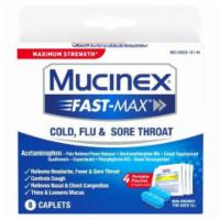 Mucinex Fast-Max 8 Count · Sore throat, stuffy nose, fever - you name it. Multi-symptom relief is here with Maximum Str...