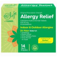 24/7 Life Allergy Relief 10mg 24hr 10ct Tab · Allergy relief offers all-day relief of indoor and outdoor allergies