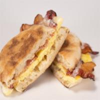 Bacon, Egg and Cheese Sandwich · Crispy bacon, egg and cheese served on your choice of bread.