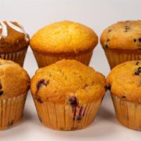 Assorted Muffins · A tasty variety of 6 or 12 assorted delicious fresh muffins.