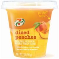 7-Select Diced Peaches in Vanilla · Tangy yellow peaches in silky sweet vanilla.