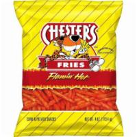 Chesters Hot Fries 3.625 oz · Explosion of crunch and serious heat.