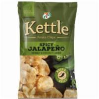 7-Select Kettle Spicy Jalapeno 2.25oz · Thin slices of potato cooked to a perfect chips and Spicy Jalapeno