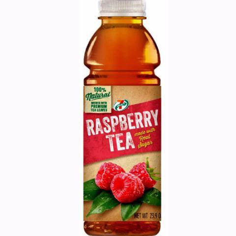 7-Select Raspberry Tea 23.9oz · Sweet Earthy tea with refreshing raspberry flavors.