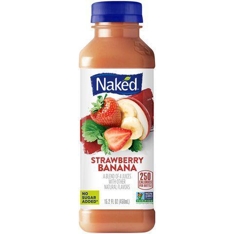 Naked Juice Strawberry Banana 15.2oz · Combined favors of strawberries, apples, bananas and a hint of orange, you're sure to get your daily servings of fruit in this bottle.