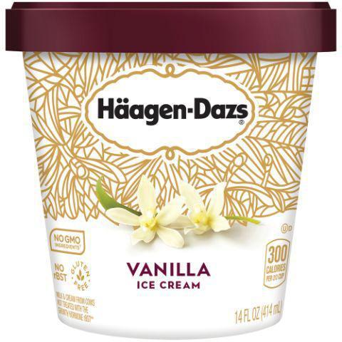 Haagen Dazs Vanilla Pint · Haagen Dazs vanilla marries pure sweet cream with Madagascar vanilla to create the scent of exotic spices with a lasting taste of sheer indulgence.