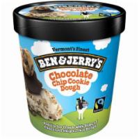 Ben & Jerry's Chocolate Chip Cookie Dough Pint · Vanilla ice cream with gobs of chocolate chip cookie dough. Ben and Jerry’s, as always, is m...