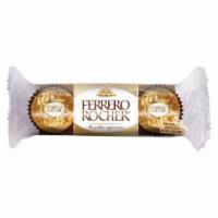 Ferrero Rocher  1.3oz · Mix of creamy chocolate filling surrounding a whole hazelnut, encased in a delicate crisp wa...