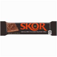 Skor 1.4oz · A crisp, buttery toffee center enrobed in milk chocolate.