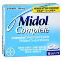 Midol Max Strength Caplets 16 Count · Got 99 problems but cramps ain't one! Midol Max helps with the relief of common menstrual sy...