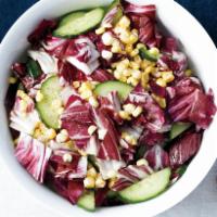 Tri-Color Salad · Field greens with endive and radicchio served with a balsamic vinaigrette.