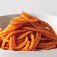 Spaghetti Pomodoro · Italian tomato sauce. Add 3 meatballs or sliced Italian sausage for an additional charge.
