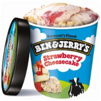 Ben & Jerry's Strawberry Cheesecake · Strawberry cheesecake ice cream with strawberries and a graham cracker swirl. 16 oz.