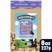 Ben & Jerry’s Cookie Dough Chunks · Chocolate Chip Cookie Dough chunks – no more digging for just one more doughy bite! 8 oz. bag.