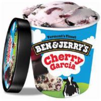 Ben & Jerry’s Cherry Garcia · Cherry ice cream with cherries and fudge flakes. 16 oz.