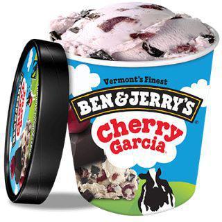 Ben & Jerry’s Cherry Garcia · Cherry ice cream with cherries and fudge flakes. 16 oz.