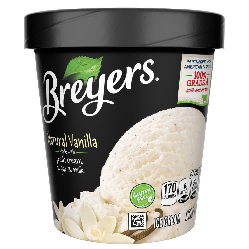 Breyers Natural Vanilla · Our Original Vanilla Ice Cream in a pint. The way vanilla should taste! 16 oz.