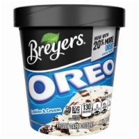 Breyers Cookies & Cream   · Dive into Breyers® rich and creamy vanilla loaded with scrumptious, crème-filled chocolate c...