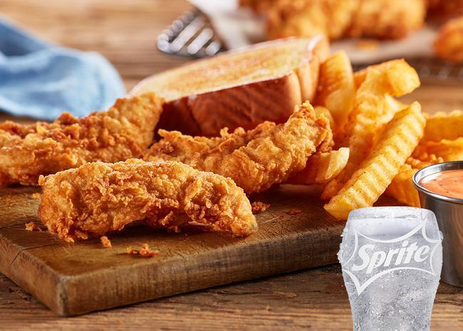 The Big Zax Snak® Meal · So overloaded with flavor, we didn't have room for the 'c'. Chicken Fingerz™, Texas Toast, Zax Sauce®, served with Crinkle Fries, and a Small sized drink. (1000-1310 Cal)