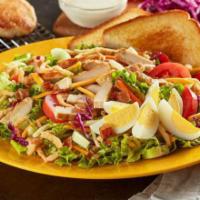 The Cobb Zalad® - Grilled · Mixed greens, red cabbage and carrots topped with grilled chicken, Roma tomatoes, cucumbers,...