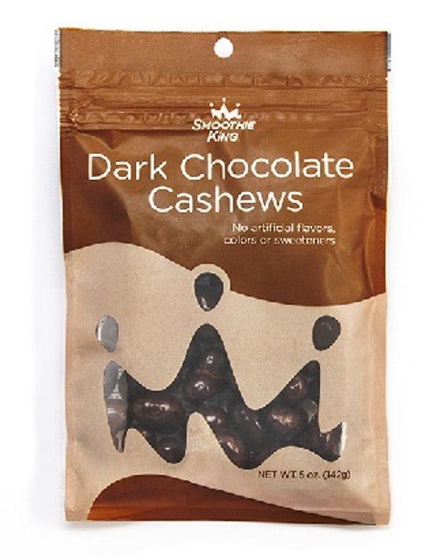 Dark Chocolate Cashews · Dark chocolate covered cashews