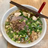 Pho Chuong Chim - Bird Cage Pho · Bird cage Pho - Assorted poultries of the day