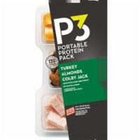 Oscar Mayer P3 Turkey, Colby Jack, Almonds · The perfect portable snack comprised of Applewood Smoked Turkey, Roasted almonds, and Marble...