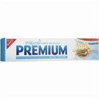 Nabisco Premium Saltine Crackers 4oz · This traditional comfort food topped with sea salt and has an irresistible crunch.