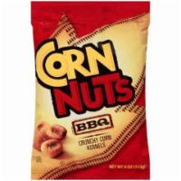 Corn Nuts BBQ Crunchy Corn Kernels 4oz · Enjoy the smoky sweet flavor of tangy BBQ sauce combined with real roasted corn kernels.
