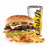 1/3 lb. Jalapeno Thickburger® Combo · Comes with small fry and small drink.