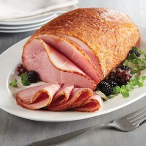 8lb Boneless Ham · Boneless Ham is smoked up to 10-11 hours and is hand-crafted with our sweet, crunchy glaze for a unique taste. Pre-sliced, fully-cooked and ready to serve for convenience. Serves 11 to 20.