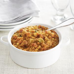 Country Cornbread Stuffing Frozen Side · The one thing that your meal should not be without is our Country Cornbread Stuffing. Regardless of your main dish, leave your guests wanting more at every bite with our sweet and savory cornbread tossed with creamy butter, celery, onion & rosemary. Serves 4-6.